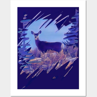 Deer Posters and Art